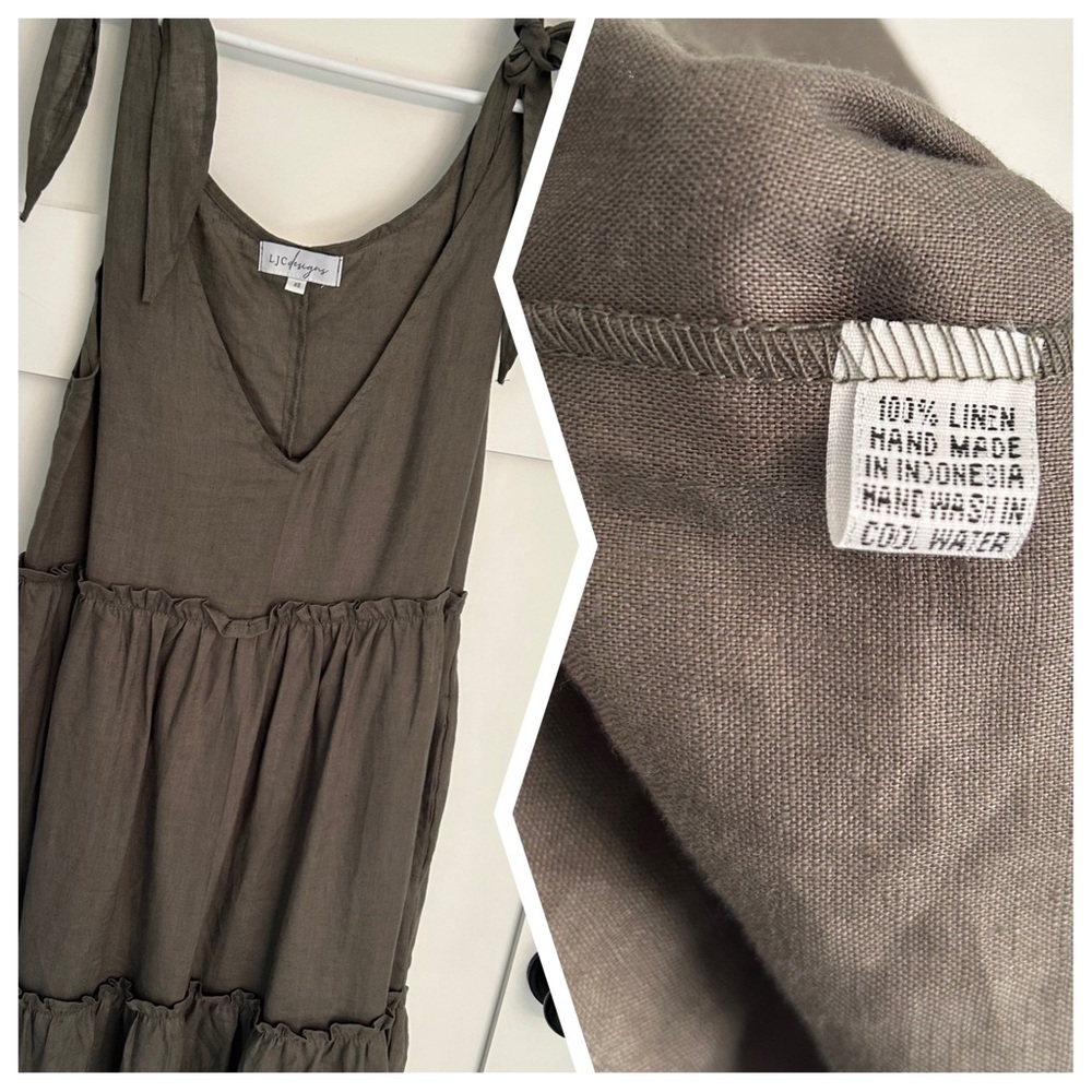 LJC Designs Ostuni Dress in OLIVE